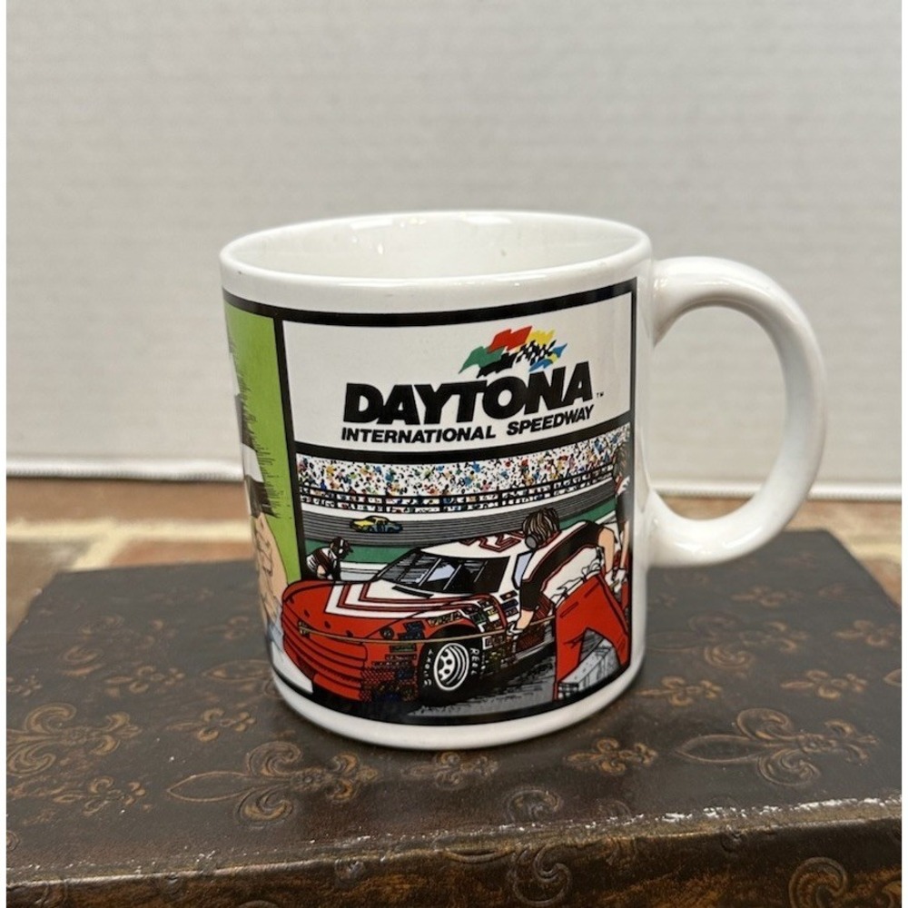 Vintage‎ 1988 Nascar Daytona International Speedway Ceramic Coffee Mug Southeast